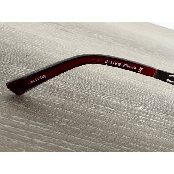 Helium Paris Eyeglass Frames 4161 Dark Cherry 50-18-135 Italy Women’s Designer - Picture 7 of 7